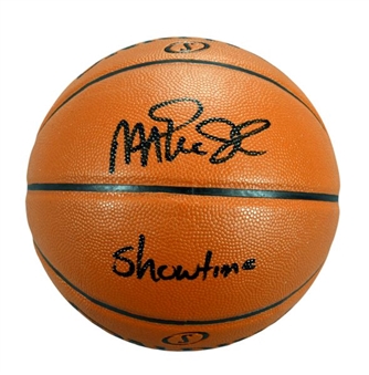 Magic Johnson Signed Basketball with "Showtime" Inscription 
